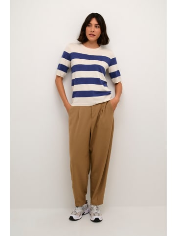 Kaffe Strickpullover KAlizza Regular fit in Indigo Blue/White Bold Stripe