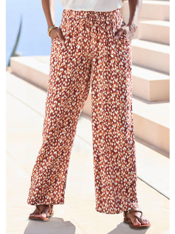 Vivance Palazzohose in braun-creme bedruckt