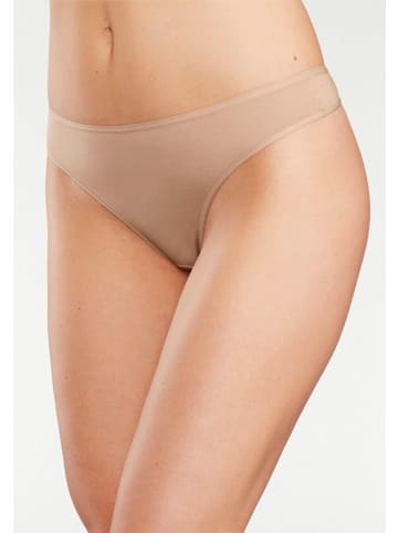 LASCANA String in schwarz, weiß, beige