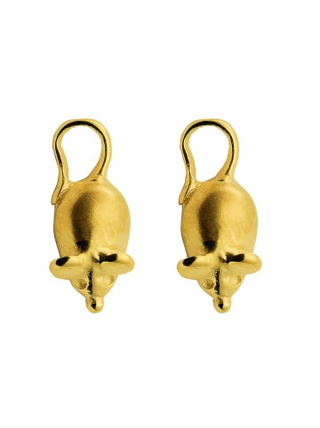 Adeliás Damen 333 Gold Ohrringe / Ohrstecker Maus in gold