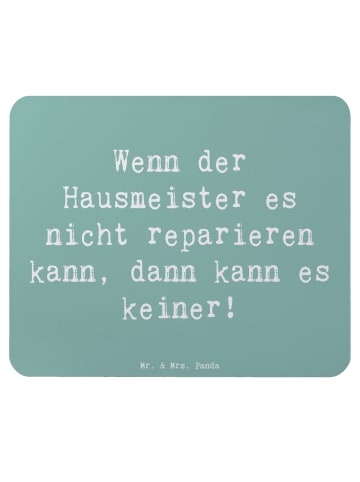Mr. & Mrs. Panda Ostergeschenk Spruch Hausmeister Hilfe mit Spruch in Meeresbrise