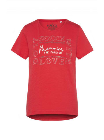 soccx T-Shirt 'Memory Lane' in rot