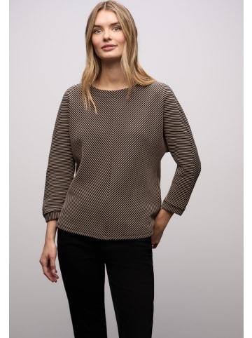 Street One Langarmshirt in taupe schoko - 0004