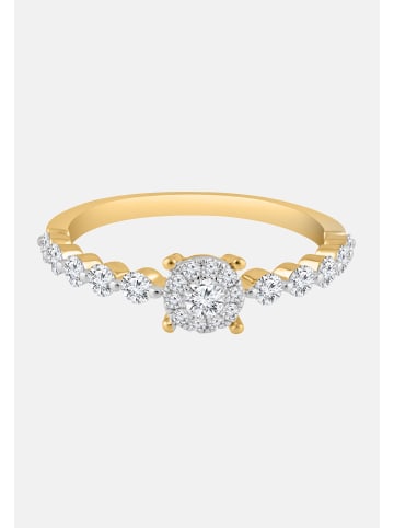 Diamant Exquis Ring aus 585 Gelbgold mit Diamant