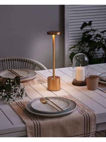 Beliani Tischleuchten LIZANDRO in Gold - (W) 8 x (H) 35 x (L) 8 cm