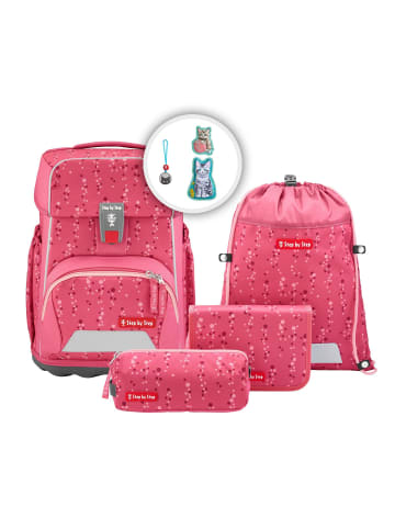 Step by Step Basis Schulranzen-Set 4-teilig in Pink Bubbles