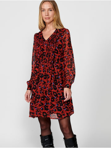 KOROSHI Langärmeliges Kleid in rot
