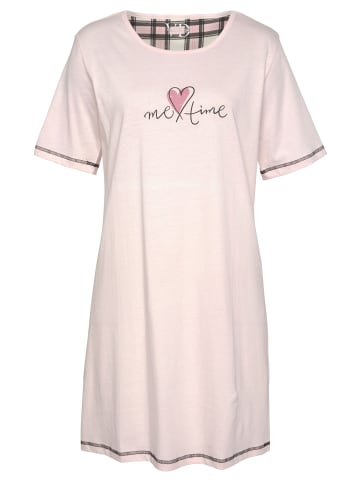 Vivance Active Sleepshirt in schwarz, schwarz-weiß, rosa, rosa-schwarz
