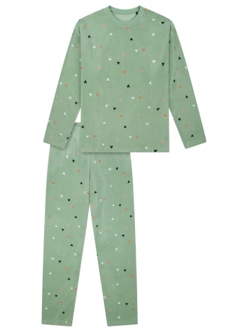 Schiesser Schlafanzug Comfort Cotton in Hellgrün