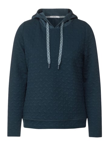 Cecil Sweatshirt mit Struktur in Blau