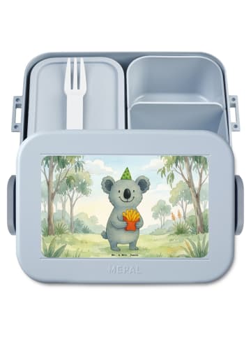 Mr. & Mrs. Panda Lunch Box Koala Pommes Design ohne Spruch in Blau Pastell
