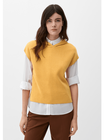 s.Oliver Strickpullover kurzarm in Gelb