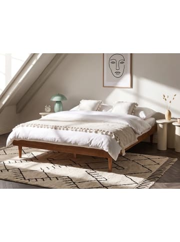 Beliani Doppelbett TOUCY in Braun - (W) 165 x (H) 38 x (L) 204 cm