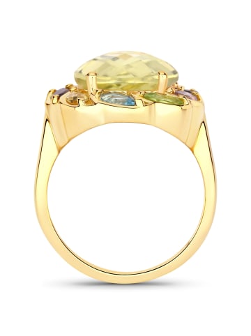 Rafaela Donata Ring Sterling Silber gelbvergoldet Edelsteine multicolor in gelbgold