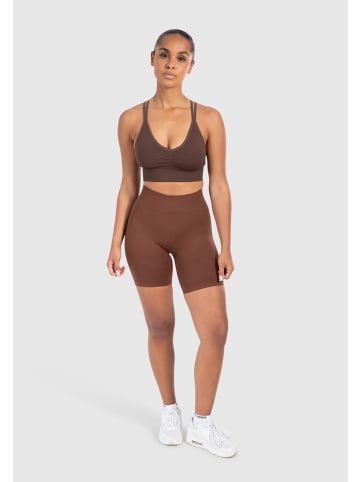 SMILODOX Sport BH Katrin in Dunkelbraun