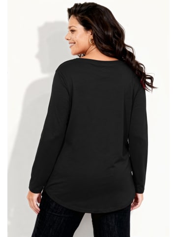 Angel of Style Longshirt in schwarz