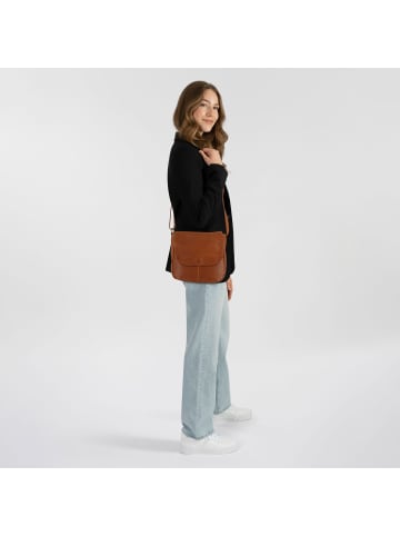 Greenburry Colombiana Umhängetasche Leder 25 cm in nougat