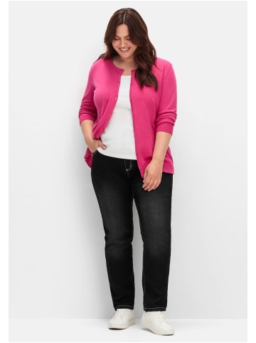 sheego Feinstrickjacke in fuchsia