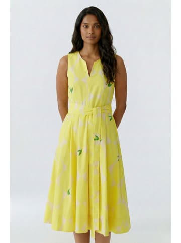 Oui Midikleid in yellow stone