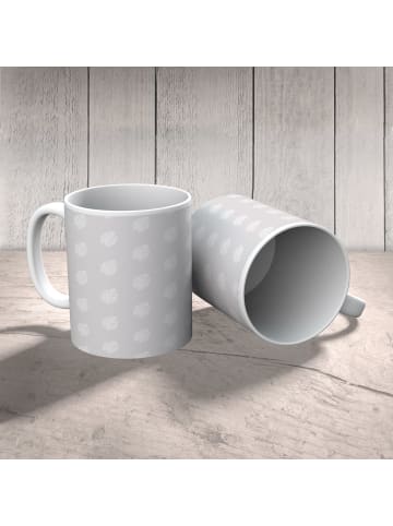 Mr. & Mrs. Panda Kindertasse Faultier Zufrieden ohne Spruch in Grau Pastell