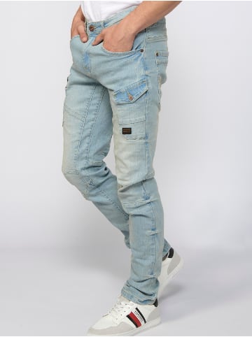 KOROSHI Jeans Workwear Regular Fit in blau