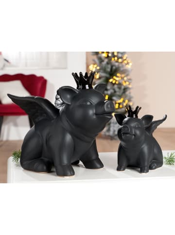 GILDE Figur King schwarz - (H) 30 cm