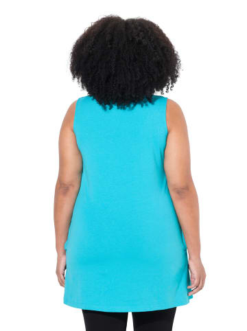 Ulla Popken Strick-Top in tiefes aqua