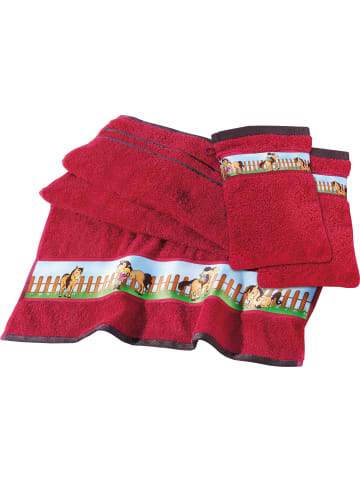 Erwin Müller Frottier Kinder-Frottier-Set 3-tlg. (1 HT + 2 WH) in rot