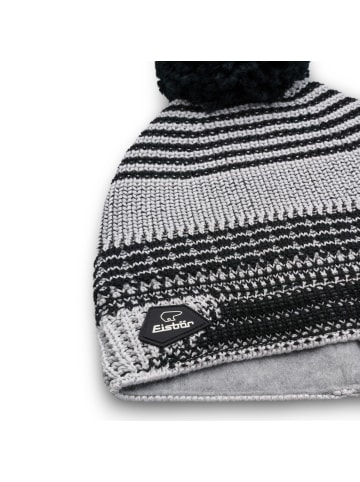 Eisbär Nona Oversize Pompon Bommelmütze Unisex in grau