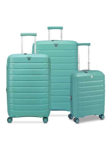 Roncato B-Flying Move 4 Rollen Kofferset 3-teilig mit Dehnfalte in salbei