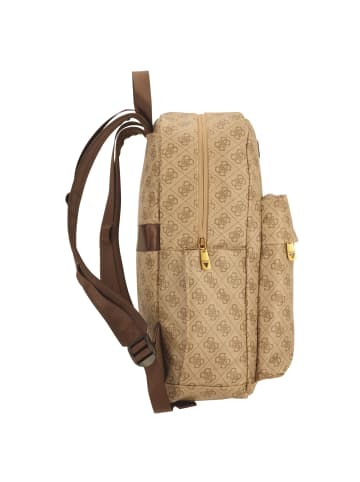 Guess Elvis Rucksack 42 cm Laptopfach in beige-brown