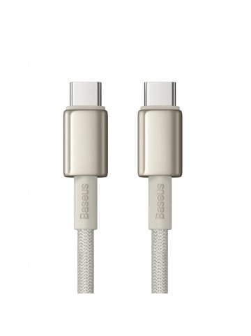 Baseus Ladekabel mit USB-C/USB-C-Anschlüssen 100W in Gold