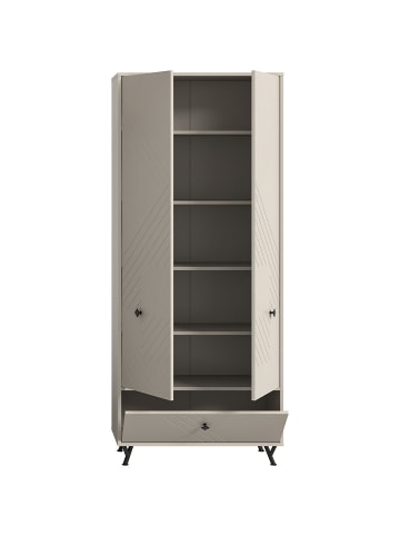 ebuy24 Kleiderschrank Notes Beige 80 x 35 cm