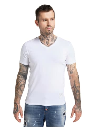 Carlo Colucci T-Shirt Cavallari in Weiß