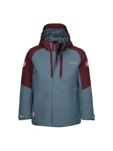 Trollkids 3 in 1 Jacke Skanden in chestnut