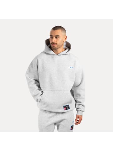 SMILODOX Hoodie Rayk in Grau Melange