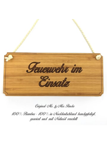 Mr. & Mrs. Panda Türschild Feuerwehr im Einsatz mit Spruch in Keine Angabe
