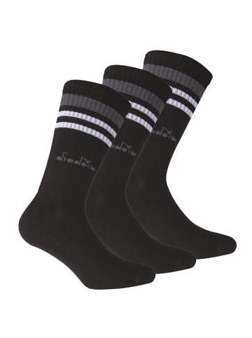 Diadora Socken 3er Pack in Schwarz