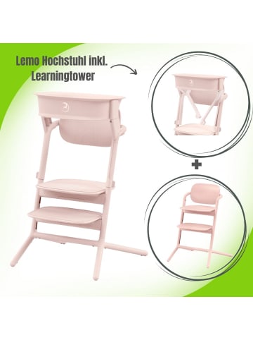 Cybex Cybex Lemo Hochstuhl inkl. Learning Tower / Lernturm-Aufsatz - Farbe: Pearl Pink