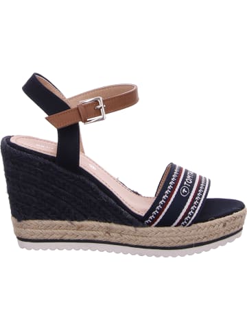Tom Tailor Keilsandalette in blau
