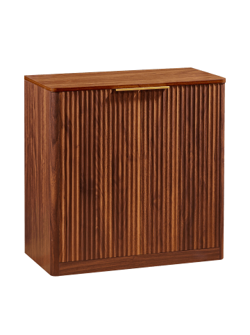 ABRIHOME Sideboard in Braun 80x40x80 cm mit Paneelen höhenverstellbaren Ablagen
