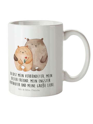 Mr. & Mrs. Panda Kinderpott Bären Liebe mit Spruch in Weiß