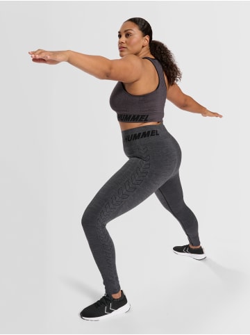 Hummel Verstellbare Taille Leggings Hmlte Curve Damen in BLACK MELANGE