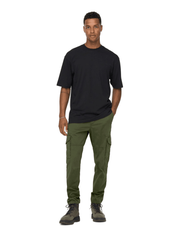 Only&Sons Cargo ONSDEAN LIFE tapered in Oliv