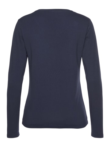 Eastwind Langarmshirt in schwarz-marine-weiß