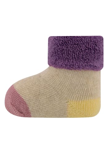 ewers 3er-Set Newborn Socken 3er Pack Drops in hell wildrose-perlrosa-beige m