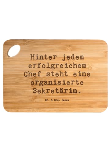 Mr. & Mrs. Panda Vesperbrett Spruch Sekretärin Erfolg mit Spruch in Braun