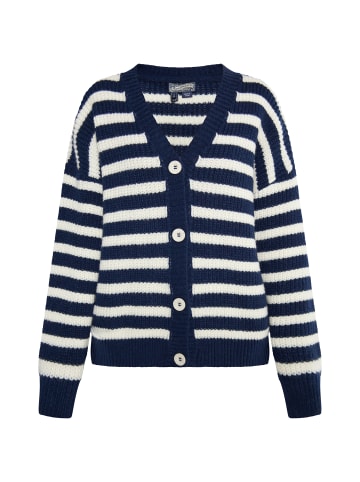 DreiMaster Vintage Strickjacke in Wollweiss Marine