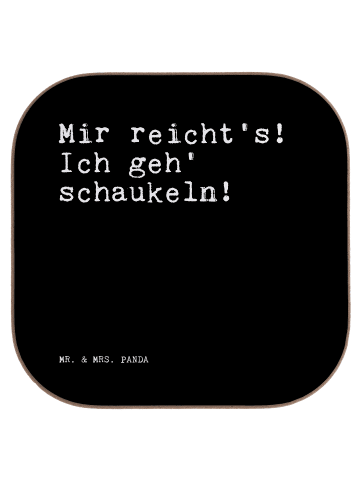 Mr. & Mrs. Panda Coaster Mir reicht's! Ich geh'... mit Spruch in Schwarz