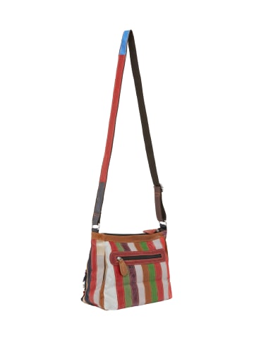 IZIA Women Messenger Bag in Dark Red Multicolor